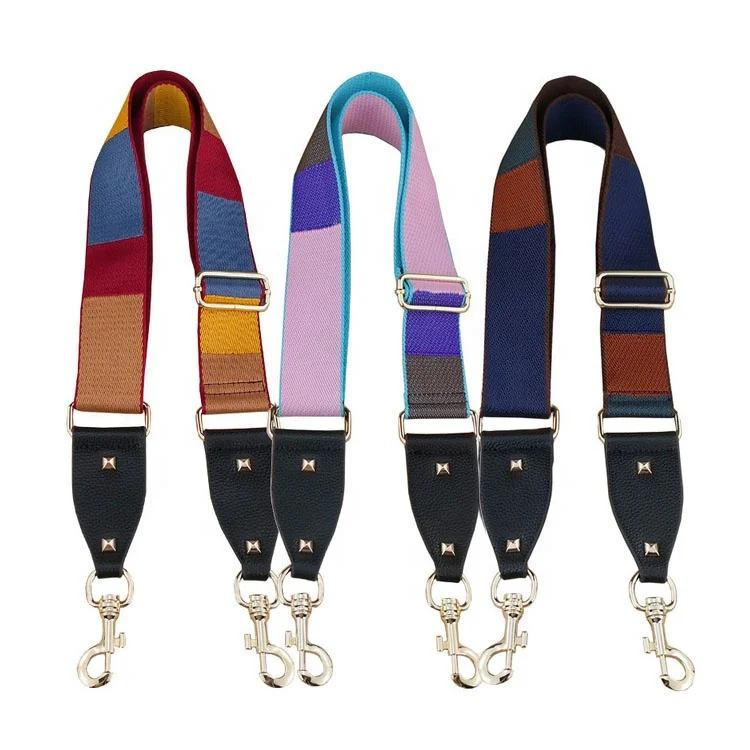 

MeeTee B-S175 Slanting Shoulder Belt PU Ribbon Bag Strap, Colorful