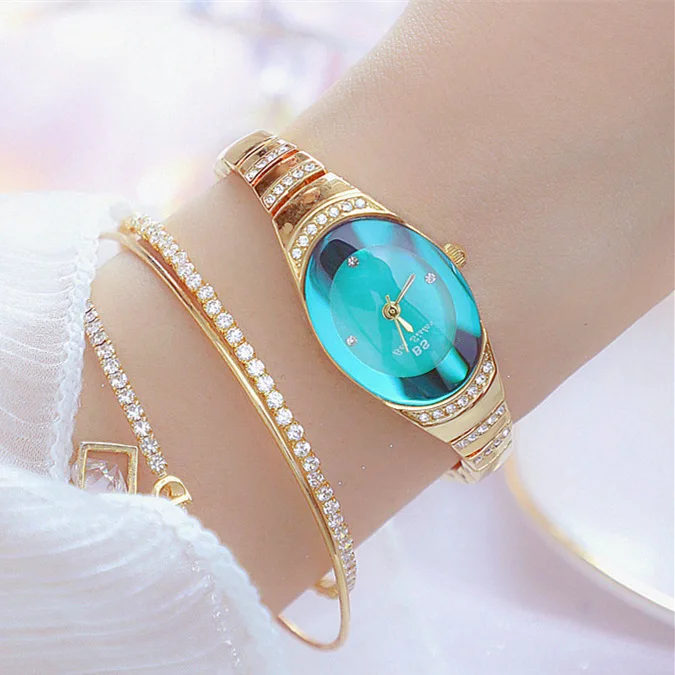 

1640 Gold Top Luxury Brand Women Rhinestone Watches Montre Femme Calendar Waterproof Fashion Dress Ladies watch