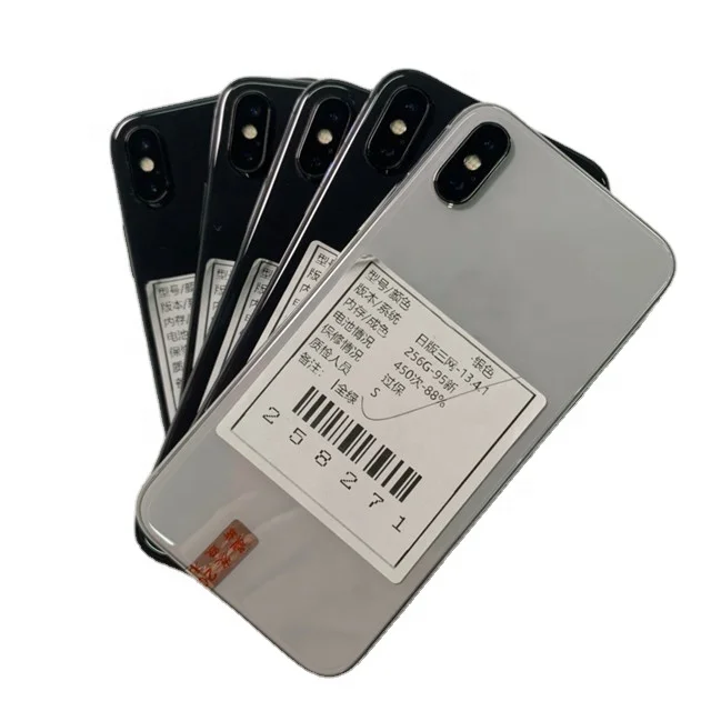 

Wholesale Full set Used phones AA stock smart phone unlocked Original for Iphone X 64gb 256gb