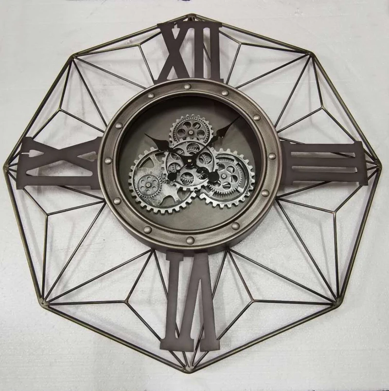 big metal COG clock