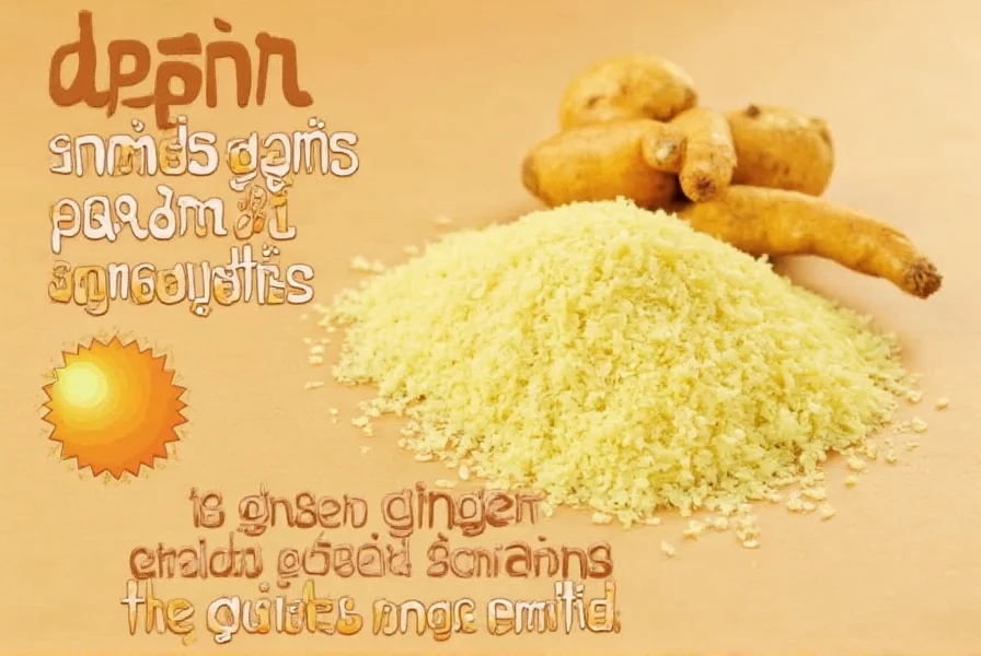 Various forms of ginger including fresh root, tea, and capsules for digestive health