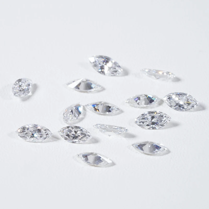 Starsgem Marquise Cut HPHT CVD Diamonds Wholesale Price 5 10 Points  Melee Diamond DEF VS VVS Lab Grown Diamond  Loose Gemstone