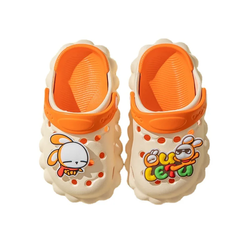 

High quality children's crocodile shoes indoor soft bottom flat slippers boys and girls sandals garden shoes non slip slippers