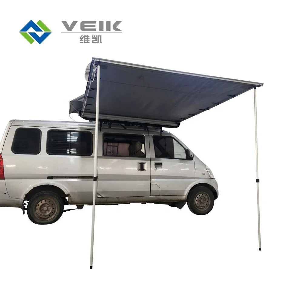

Retractable Car Side Camping Rv Awning, Grey or khaki