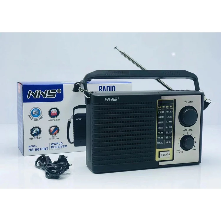 

NS-9010BT New Speaker Mini Plastic Speaker For Outdoor Radio, Black