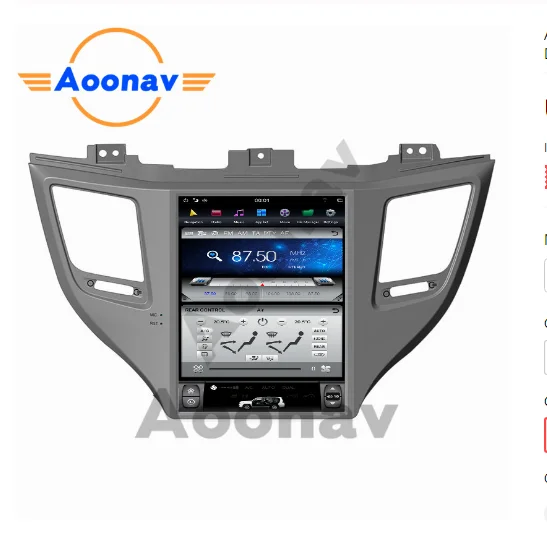 

AOONAV 10.4 inch 2 din radio IPS vertical screen for Hyundai Tucson IX35 2015+ car DVD player GPS navigation multimedia player, Black