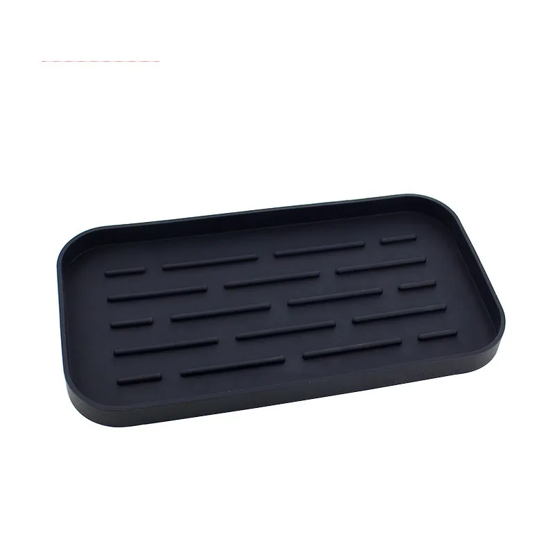 

Fast Delivery Silicone Drainage Pad Stripe Cooling Durable Insulation Heat Resistant Silicone Kitchen Mat Desktop Storage