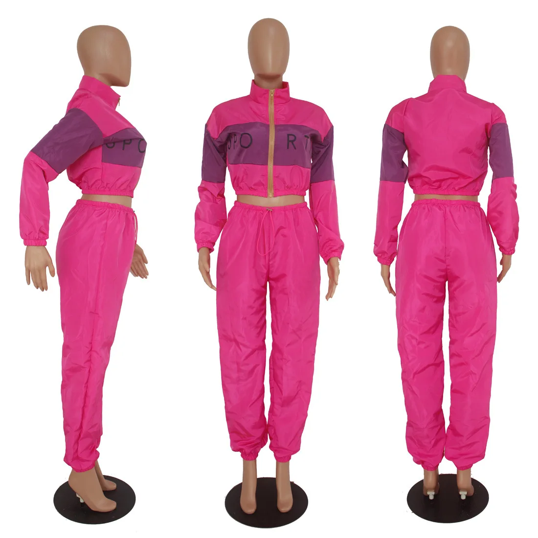 Women New Design Wind Breaker Suit With Hooded Jacket + Pants Daily ...