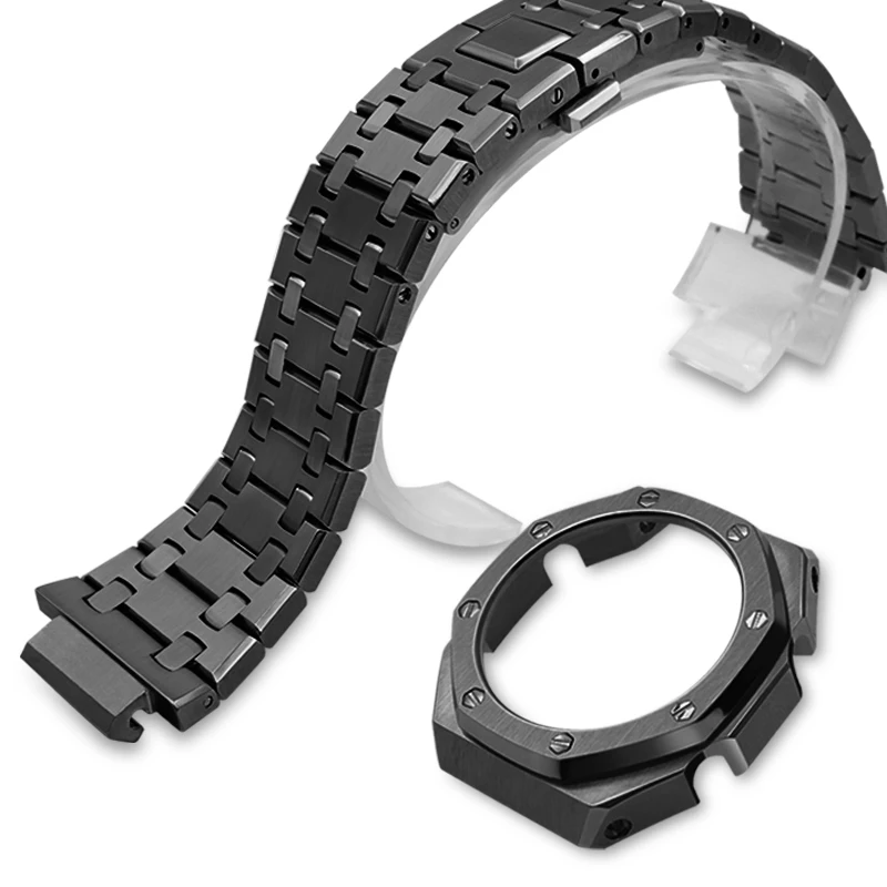 

Replace Casio octagonal GA-2100 stainless steel watch case strap G-SHOCK metal modified AP watch accessories