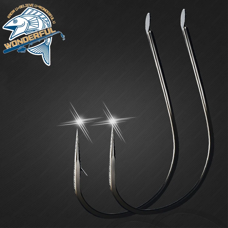 

Top Quality Black High Carbon Steel Very Barbed Fishing Drop Shot Hook