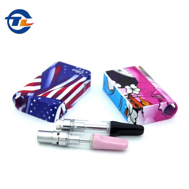 

2019 newest vape cbd box chan compatible 510 vape pod refillable tank, Flag,butterfly,black,gold,blue