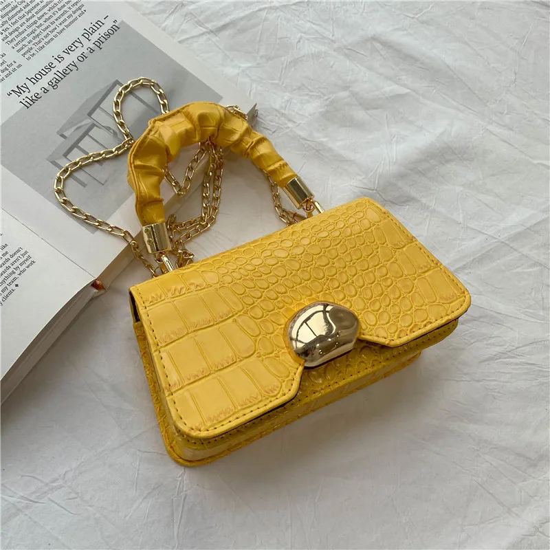 

NEW Simple Ladies Alligator PU Leather Crossbody bags For Women new fashion Shoulder Handbags, 4 colors