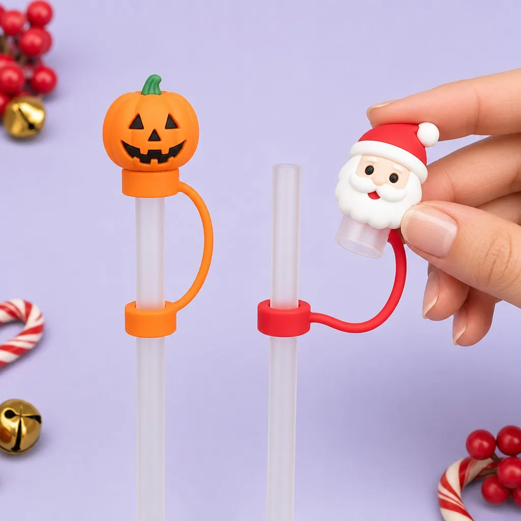 Santa Claus Straw Cap Opening Demonstration in Hand