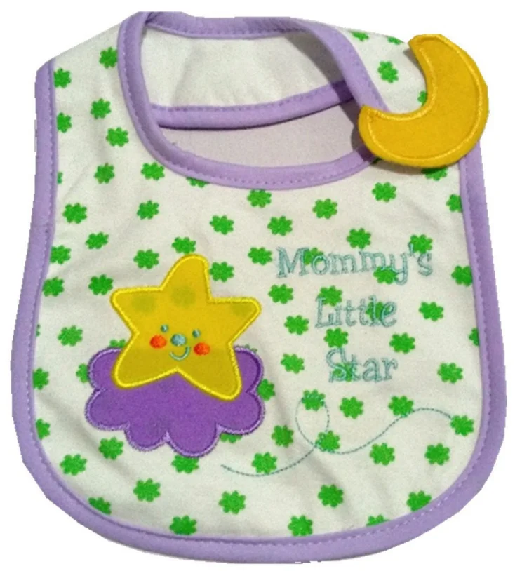 

Wholesale nice price hot Safe fashion popular Easy Wash Waterproof soft infant textile baby bib