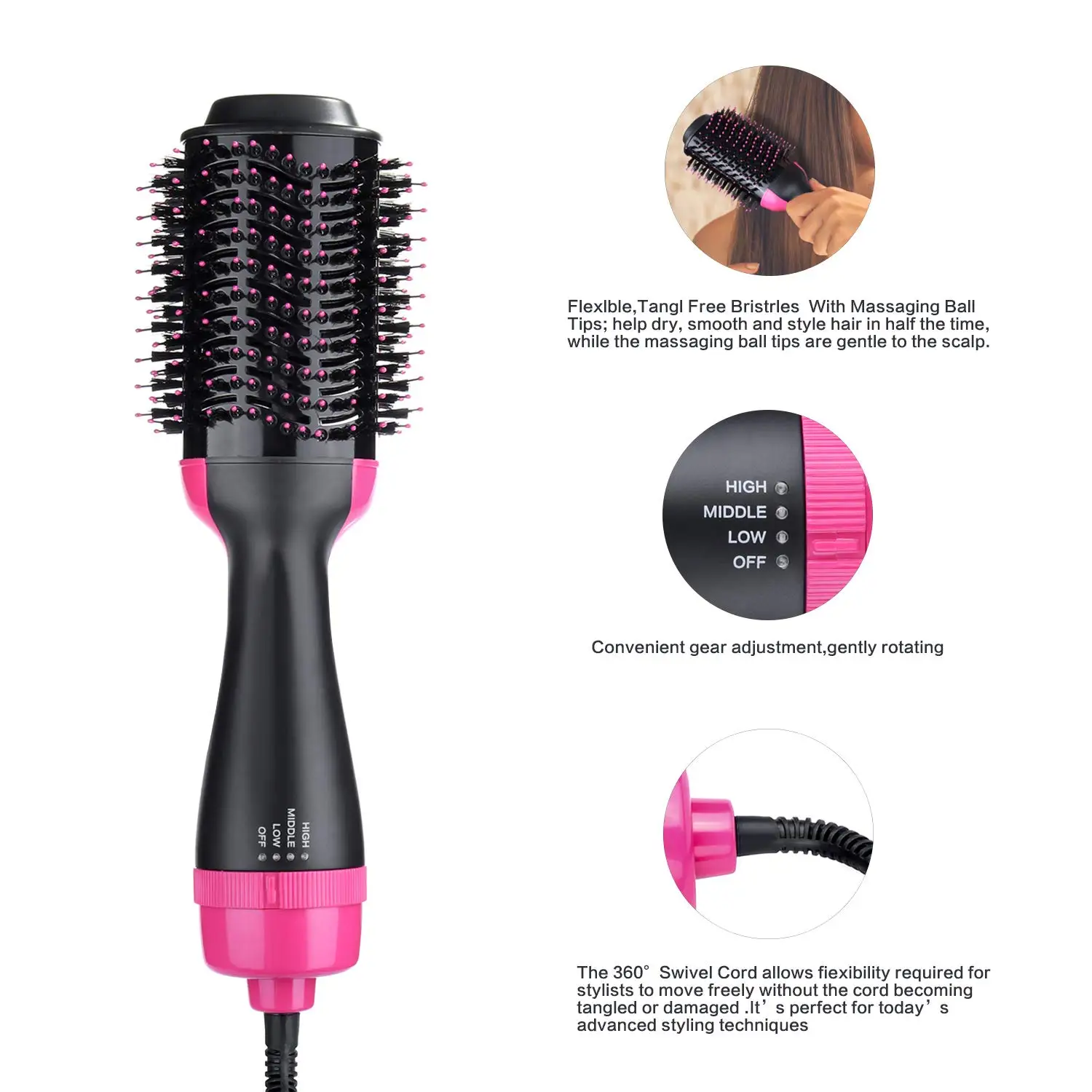 
One-Step Hair Dryer & Volumizer Hot Air Brush 