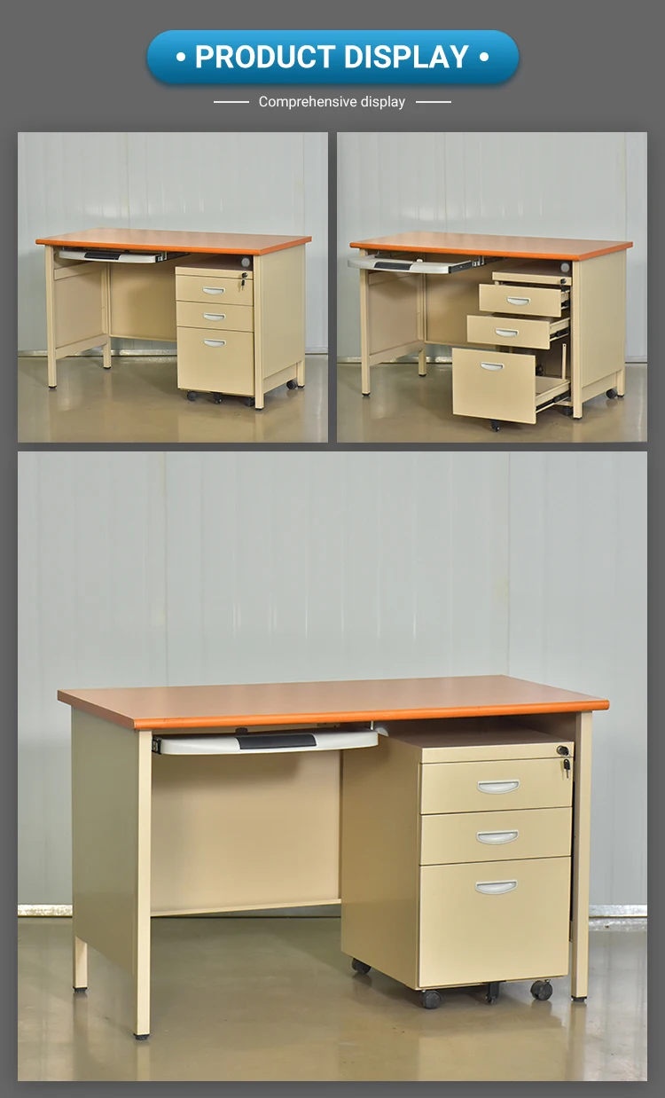 Modern Knockdown Steel Office Furniture Metal Steel Office Computer