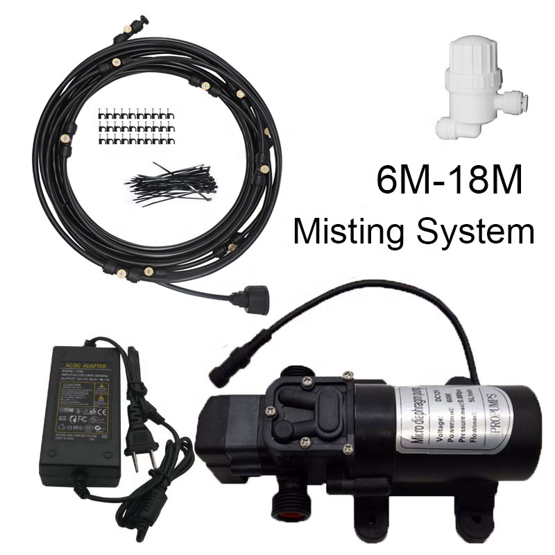 

L12V low pressure Aisle Entrance Disinfection tunnel Misting System Kit with quick connect nozzle