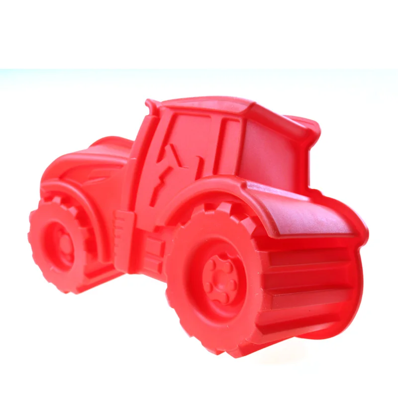 

3D Super Tractor Shaped Baking Mold Non-stick Heat Resistant Car Shape Silicone Bake Mould for Cake Bread