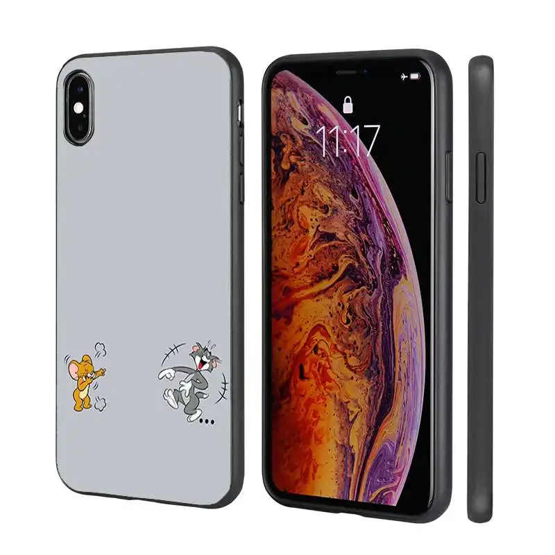 

eco friendly ecological phone case cute cartoon tom jerry for iphone 6,6s,7,7 plus,8 ,8 plus,x,xr,xs,xs max,11 pro,11 pro max