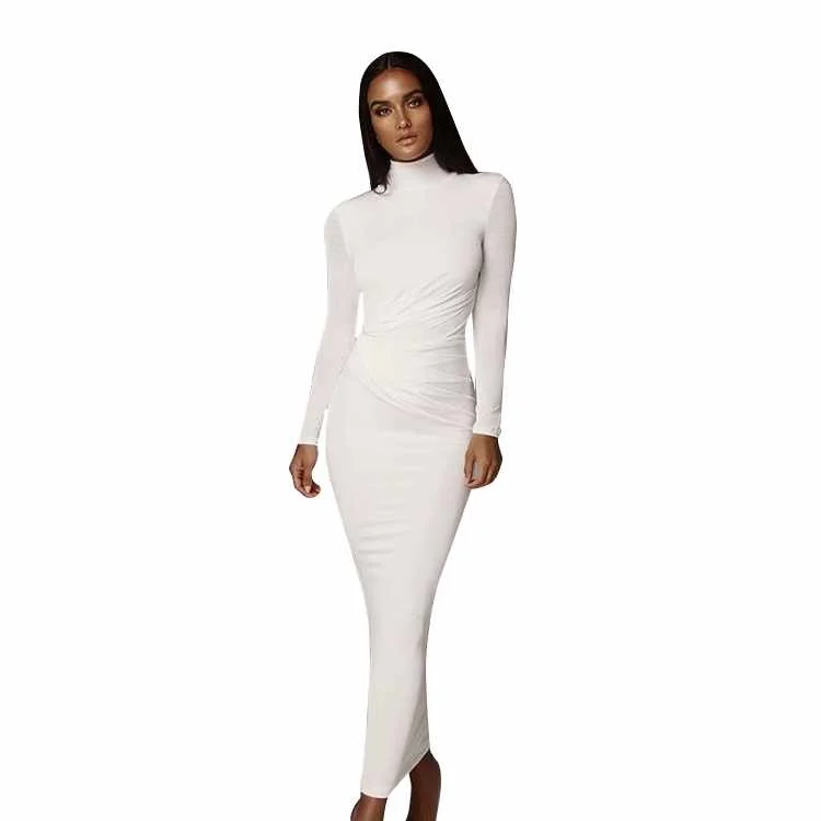 

Casual Dress Long Sleeve Women Mini Dresses Sexy Bodycon Club Maxi Dresses