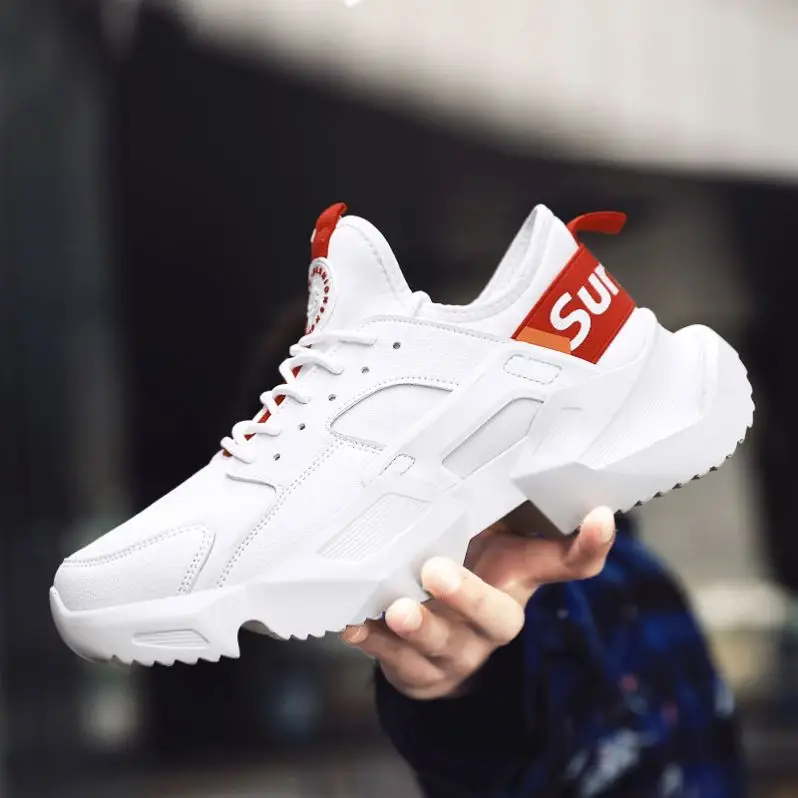 

New Model casual shoes breathable running shoes sport board shoes Men's High Quality Platform Outdoor Sneakers, Red/black/white