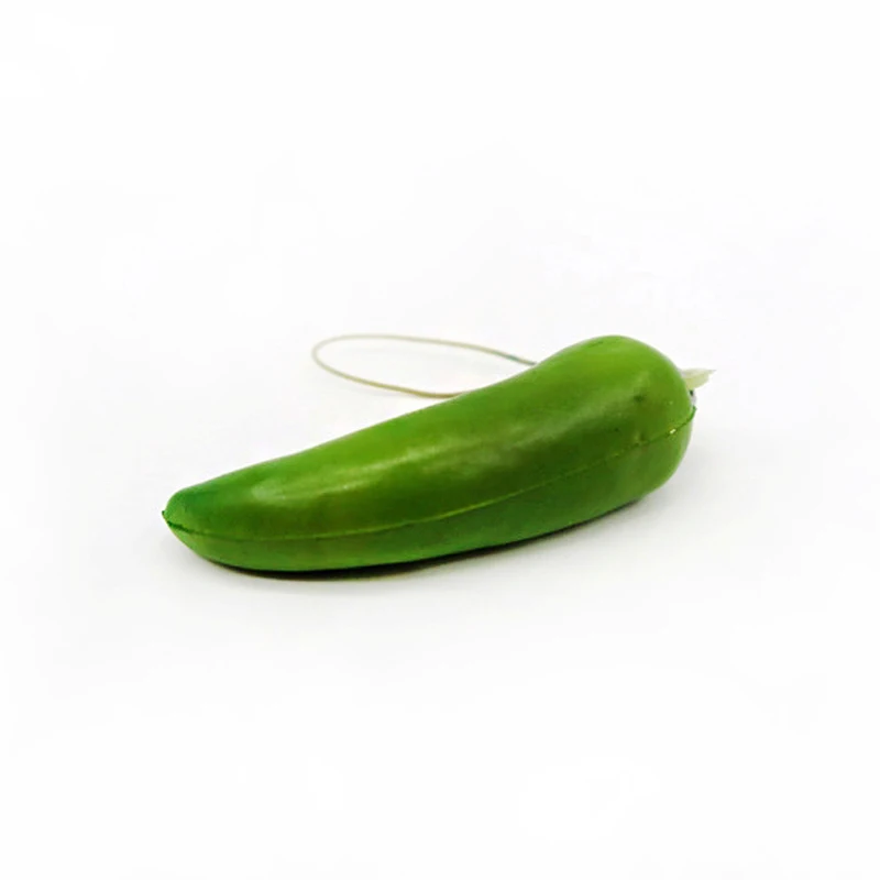 
Custom Simulation PU Foam Stress Reliever Toys Red Pepper Chilli Capsicum Squeeze Ball For Promotion 