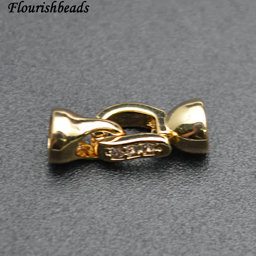 

Zircon Beads Paved New Design Nickle Free Anti-fading Necklace Clasps Gold / Rhodium color Jewelry Findings