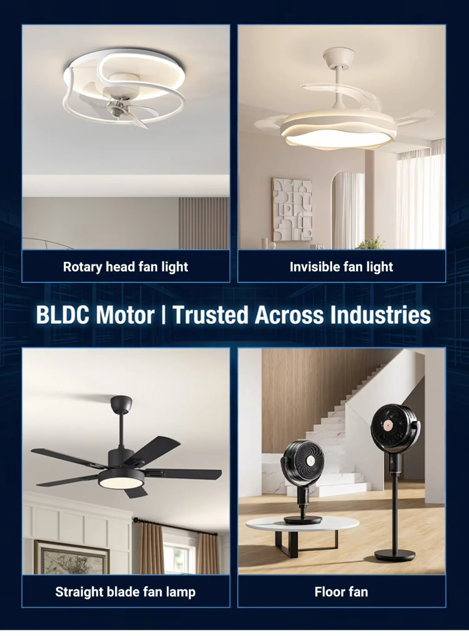 Ceiling Fan, 3-Phase, Brushless, 12V, 24VBLDC - detail 12