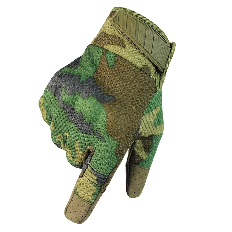 

Factory Wholesale Camouflage Army Green Touch Screen Tactical Gloves Military Army Combat Breathable Full Finger Gloves, Black, army green, sandy