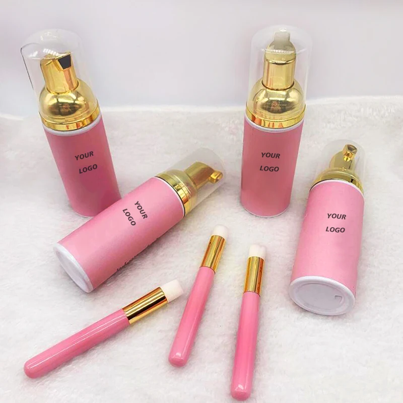 

QUEWEL private label cleanser eyelash cleaner foam lash extension shampoo box for lash shampoo lash shampoo logo