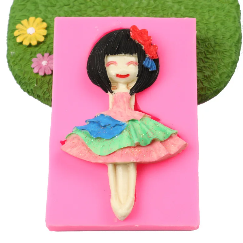 

DIY Cake Girl Dancing Modeling Silicone Mold Chocolate Soap Pudding Making Crafts Tools Accessories Supplies Supply Spot Offers