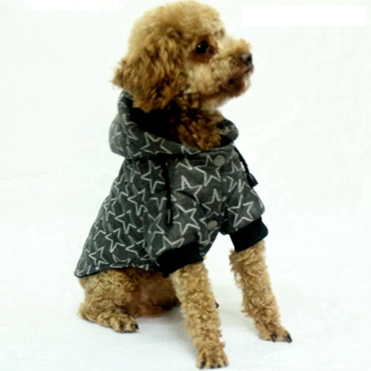 

Dropshipping Accepted Jacket Sweater Hoodie Coat Pet Clothes Warm Clothing for Small Dogs Grey/Gray Winter Jumpsuit, Picture