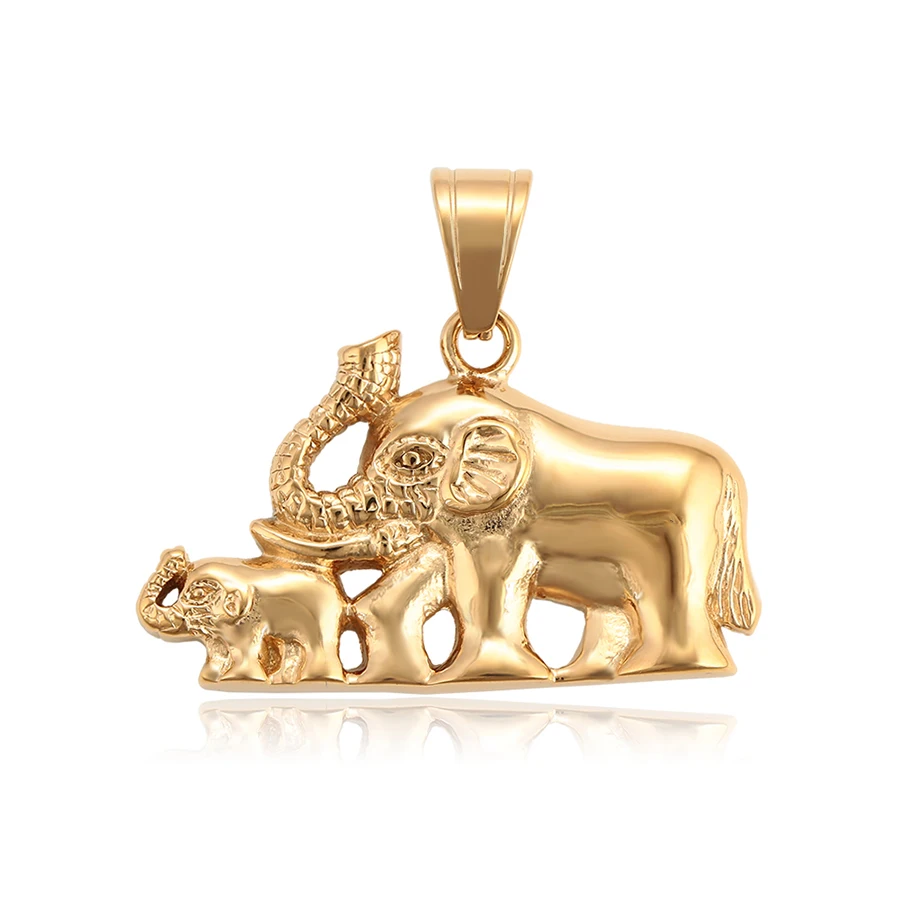 

34203 Xuping 2019 new arrival top quality animal double elephant shape jewelry fashion pendant