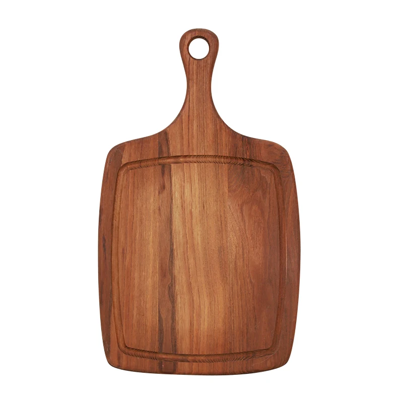 

Good Quality Kitchen Acacia Wood Serving Cutting Board Pizza Board Cheese Board with Handle