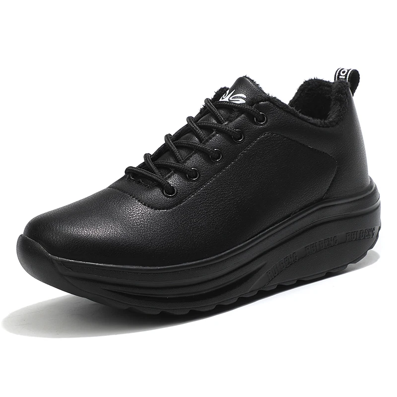 

Women Upper With Fashion Thick Comfortable Loafer Shoes Women Flat sSoes Casual Shoes Winter Warm Shoes