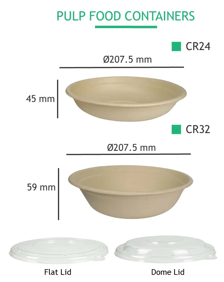 32 oz bagasse bamboo fiber salad bowl, biodegradable round bowl, biodegradable salad packaging, bagasse fiber food bowl, bagasse food container, round bamboo fiber bowl, takeout biodegradable bowl 24oz, paper to go food container, round food bowl disposable biodegradable, biodegradable disposable, disposable compostable