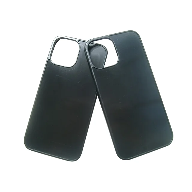 

Cover outer groove blank phone cases PC phone case for iPhone 12 blank phone case, Black