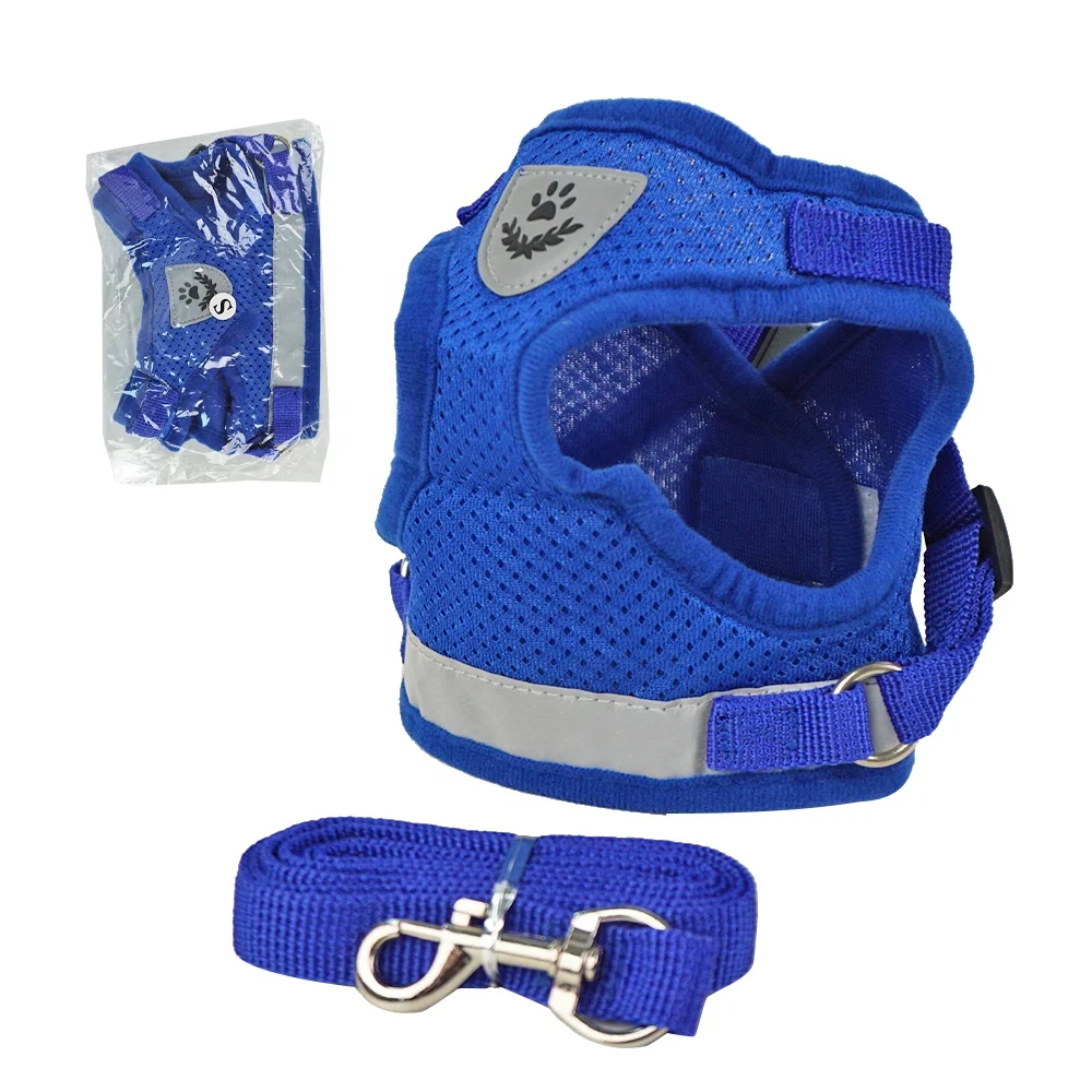 

High Quality Waterproof Reflective Harness Nylon Dog Harness Leash Set