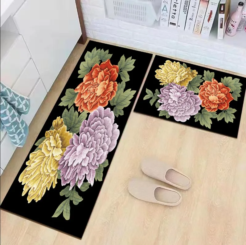 
Wholesale non slip Colorful Kitchen mat sets 