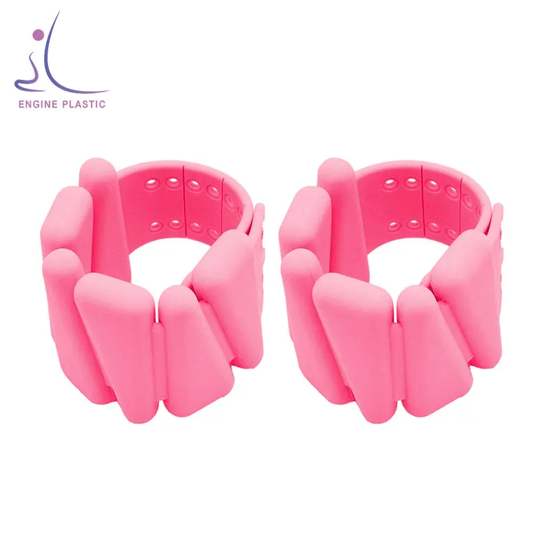 

Pink weight-bearing bracelet nylon wrist strap bands and silicon ankle weights, Black/red/blue/etc or customized