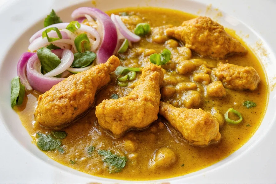 Curry Chicken on a Plate