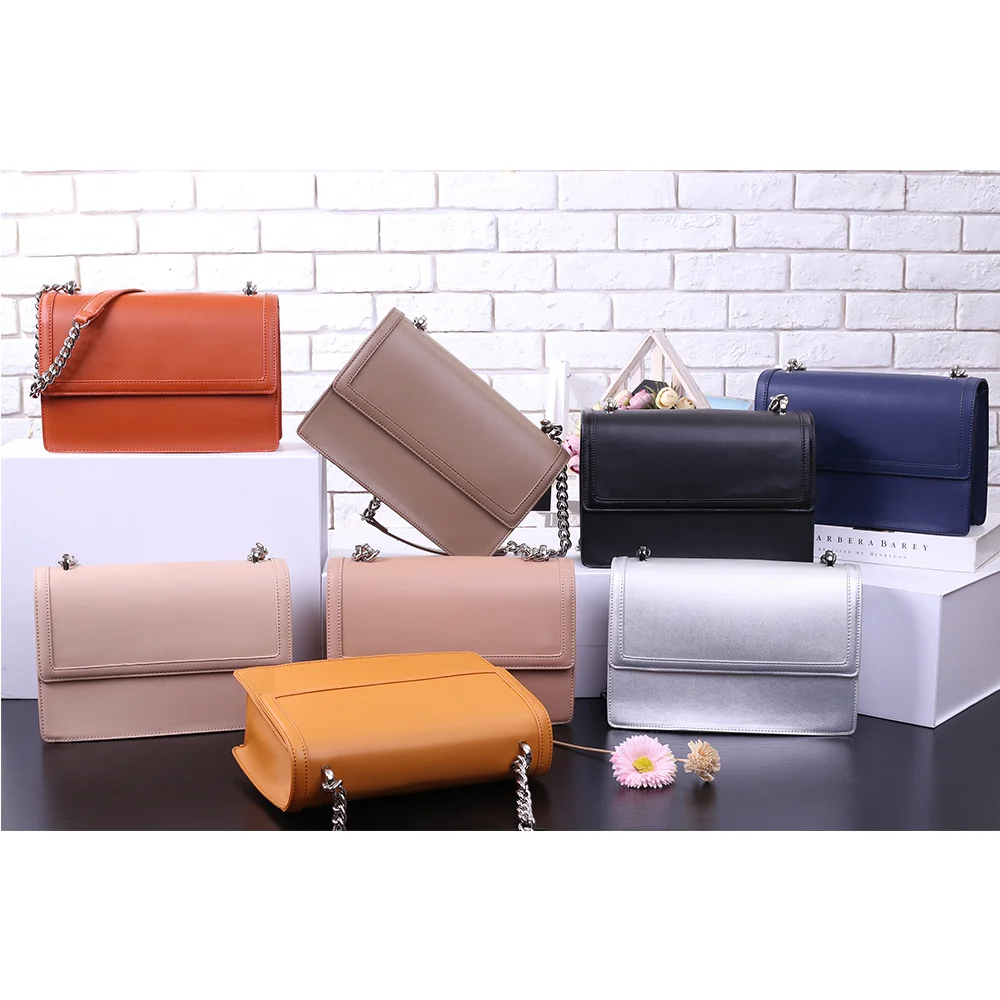 

Classic Genuine Leather Shoulder Handbag For Woman Luxury Pu Leather Mini Square Handbag