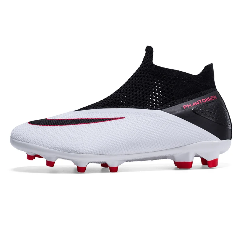 

2021 Sale Men Kids FG Cleat Plus Size 49 Football Boots Sport Leather Soccer Shoes