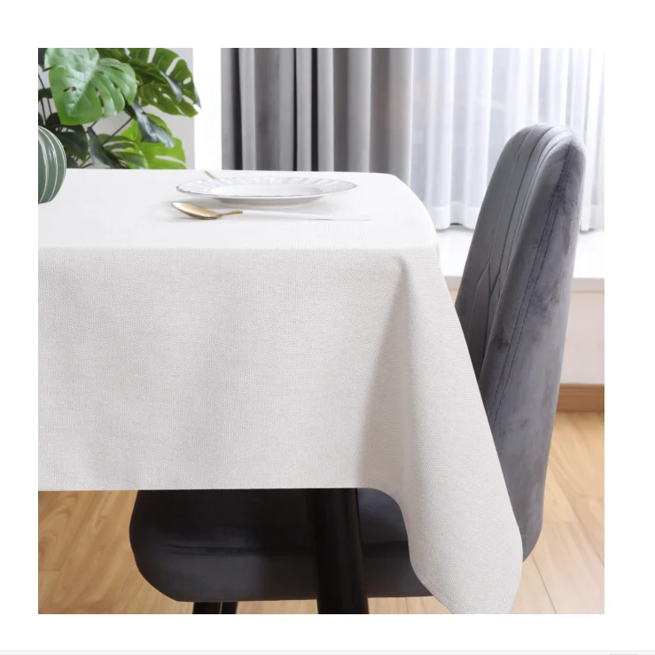 

240gsm dining table cloth for home restaurant hotel wedding polyester Rectangle Tablecloths white table cloths