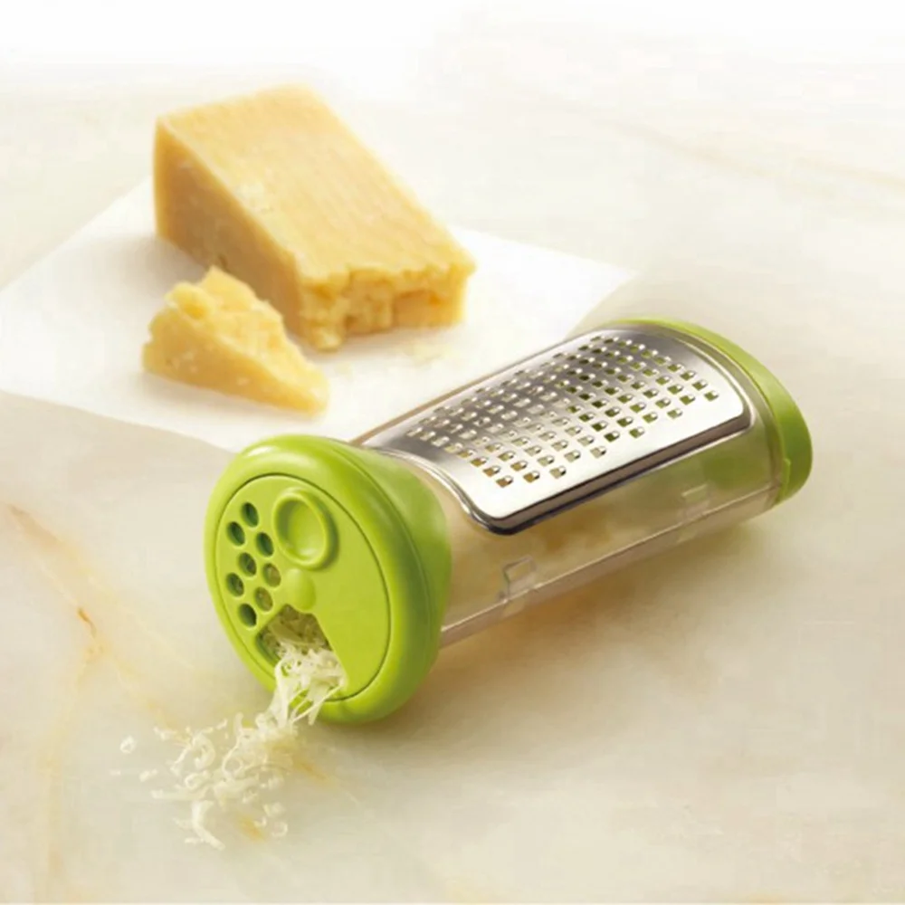 

Cheese Grate And Measure With Etched Stainless Steel Grating