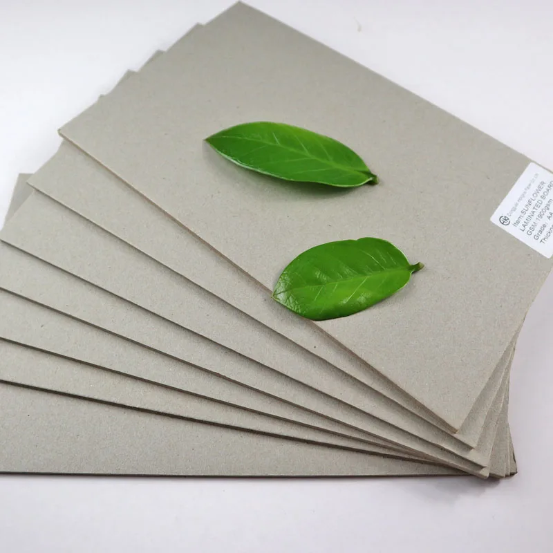 
1-3mm Hard stiffness thick cardboard paper wholesale black chipboard sheets coated grey board 