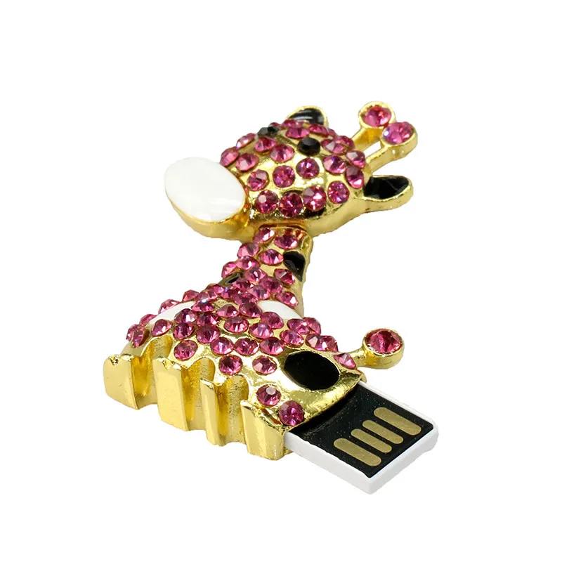 

Cheaper Price Giraffe Shaped 4Gb Usb Flash Drives Jewelry Flash Drive