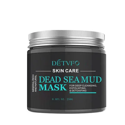 

Spa Quality Pore Reducer for Acne Blackheads and Oily Skin Natural Skin Dead Sea Mud Mask for Face and Body, Grey