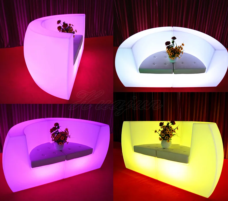 
lighting outdoor furniture/ light up sofa / rechargeable outdoor led furniture 