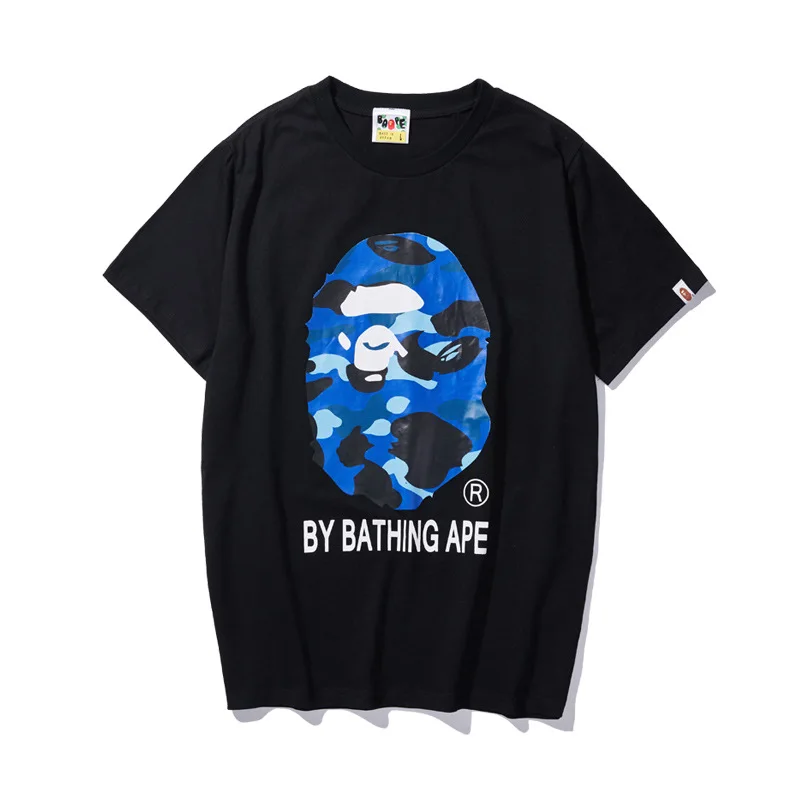 

Summer hot sale hip hop short sleeve round neck camouflage t shirt for men